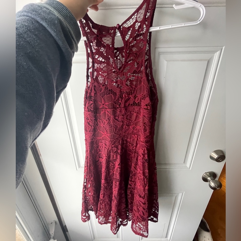 Red/Maroon Homecoming Dress, from Jcpenney. Size L in Juniors. - Picture 2 of 2